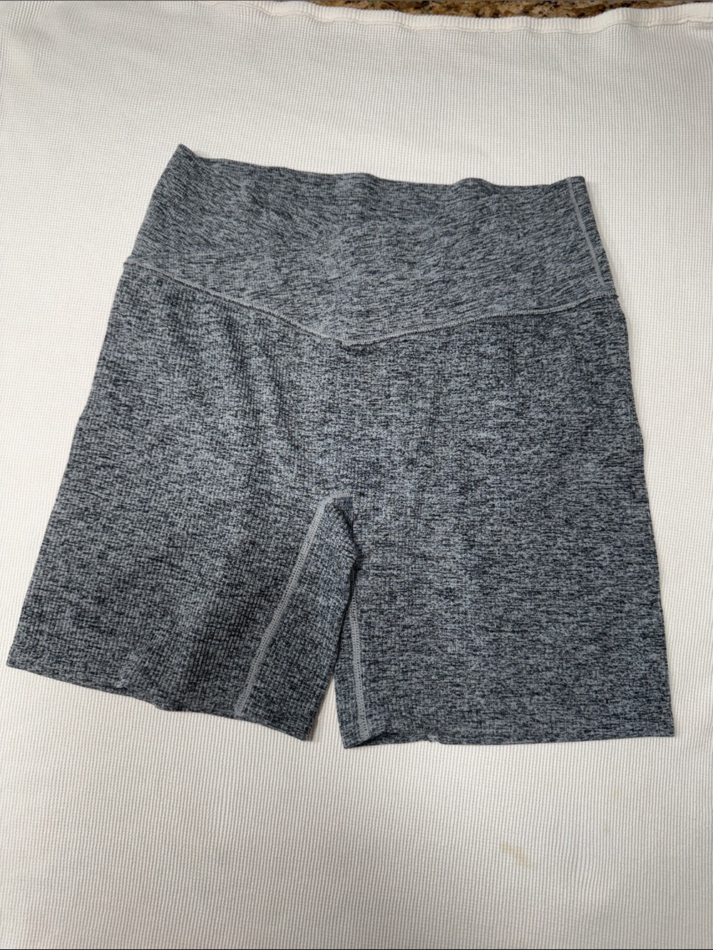 Colsie - High-Waist Gray Women’s Biker Shorts